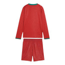 Kit Infantil Seleção Portugal I 26/27 manga longa - Puma - Vermelho