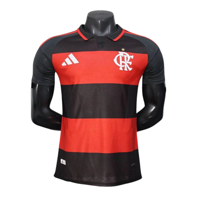 Camisa Flamengo I 26/27 - Jogador Adidas Masculina - Preta e vermelha