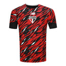 Camisa São Paulo Pré-jogo 26/27 - Torcedor New Balance Masculina - Preta com detalhes em vermelho e branco