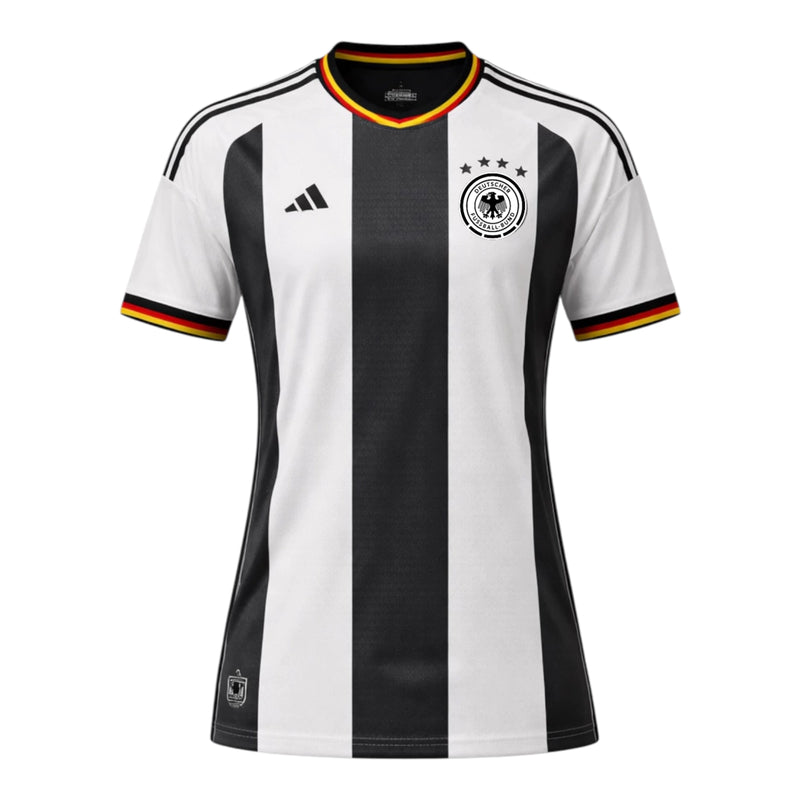 Camisa Seleção Alemanha Edição especial 26/27 - Torcedor Adidas Feminina - Branca e preta