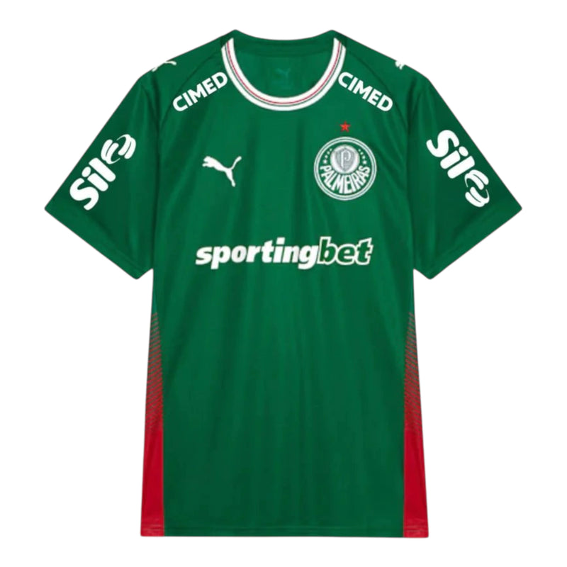 Camisa Palmeiras I 26/27 - Torcedor Puma Masculina - Verde Com Patrocínio