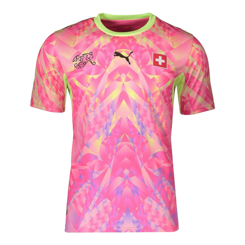 Camisa Seleção Suíça Goleiro 26/27 - Torcedor Puma Masculina - Rosa
