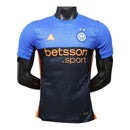 Camisa Inter de Milão IV 26/27 - Jogador Nike ACG Masculina - Azul e preta com detalhes em laranja