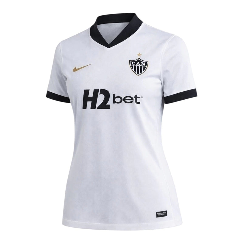 Camisa Atlético Mineiro II 26/27 - Torcedor Nike Feminina - Branca Com Patrocínio