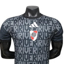 Camisa River Plate Pré-jogo 26/27 - Jogador Adidas Masculina - Preta e cinza