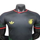 Camisa Seleção Jamaica II 26/27 - Jogador Adidas Masculina - Preta com detalhes em vermelho e amarelo