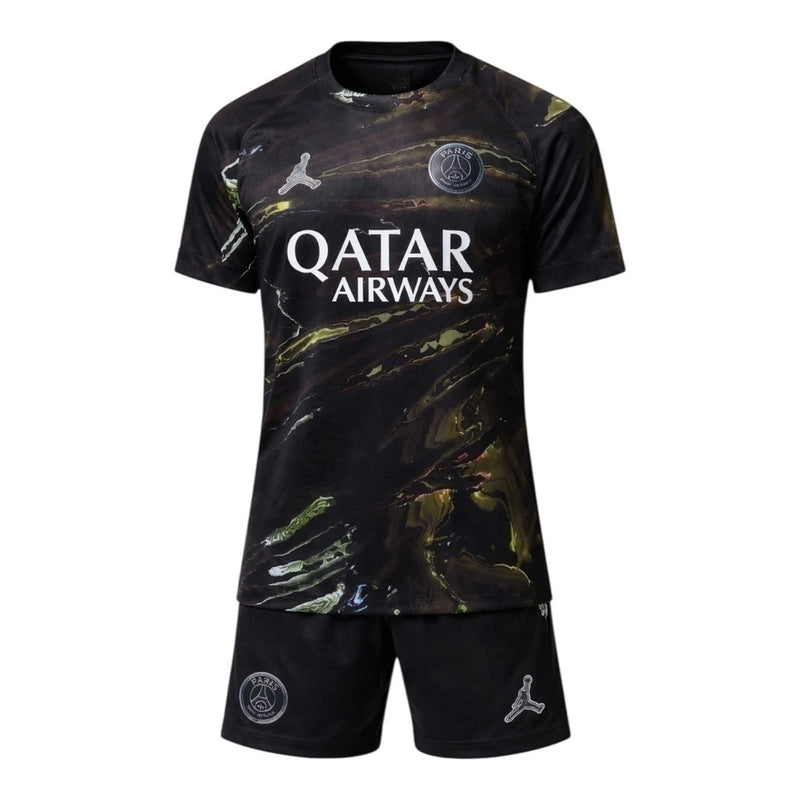 Kit Infantil Paris Saint-Germain Night Edition 25/26 - Jordan - Preto