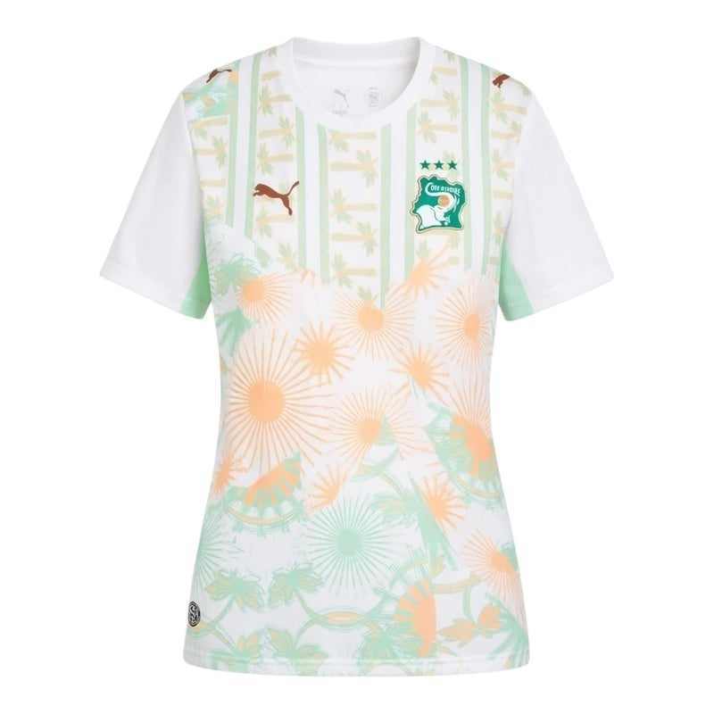 Camisa Seleção Costa do Marfim II 26/27 - Torcedor Puma Feminina - Branca