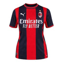 Camisa AC Milan I 26/27 - Torcedor Puma Feminina - Vermelha e preta