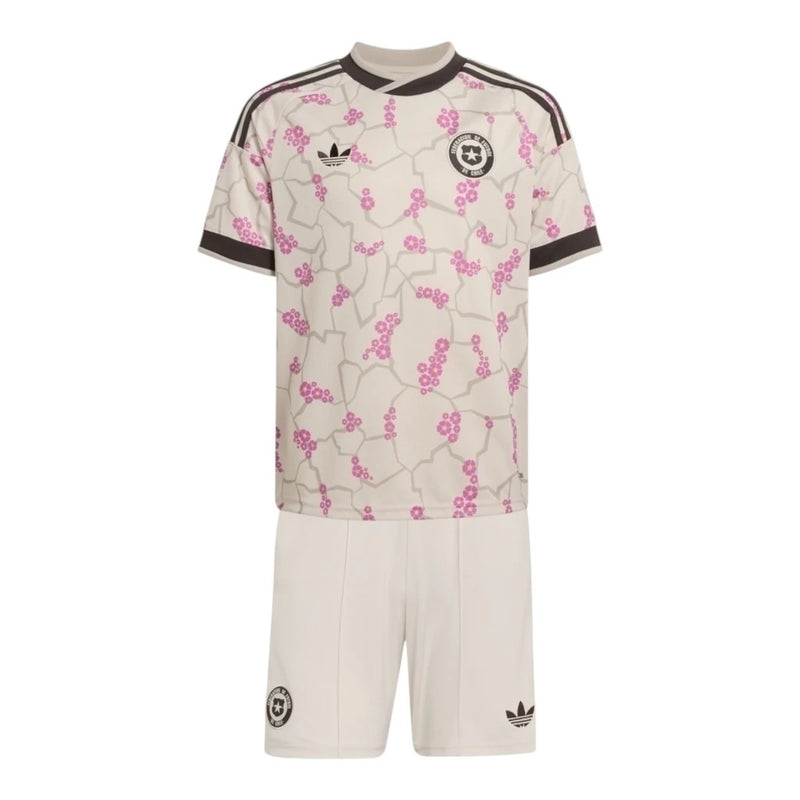 Kit Infantil Seleção Chile II 26/27- Adidas - Bege