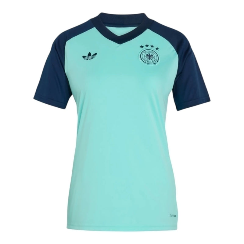 Camisa Seleção Alemanha Pré-jogo 26/27 - Torcedor Adidas Feminina - Azul