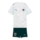 Kit Infantil Seleção Áustria II 26/27 - Puma - Branco e verde