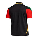 Camisa Polo Seleção Jamaica Treino 26/27 - Torcedor Adidas Masculina - Preta com detalhes em vermelho e amarelo