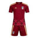 Kit Infantil Seleção Itália Goleiro 26/27 - Adidas - Vermelho